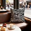 Zebra Texture Cushion Cover Set of  Decorative Short Plush Pillow Covers for Sofa Soft  Cushion Case x cm