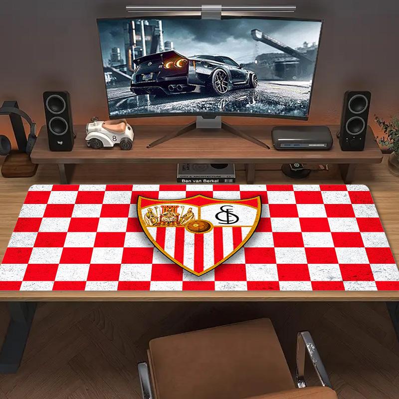 Sevilla FC Color Mouse Pad Large Gaming Table Cushion Non-slip Laptop Tablet Big Mousepad XXL Mat Mini PC Playmat With Lock Edge