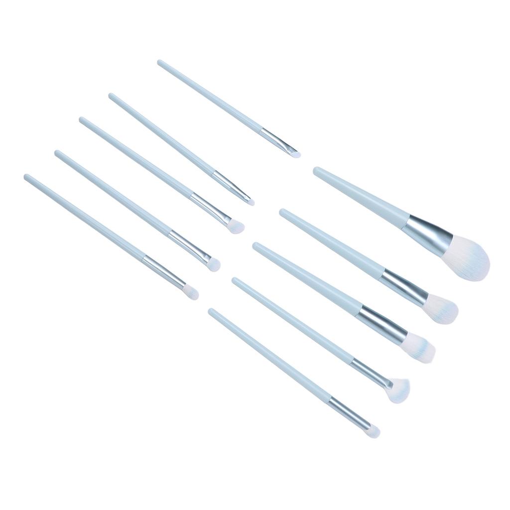 10 Pcs Makeup Brush Set Powder Highlight Eye Shadows Blush Brushes Professional Synthetic Cosmetic B