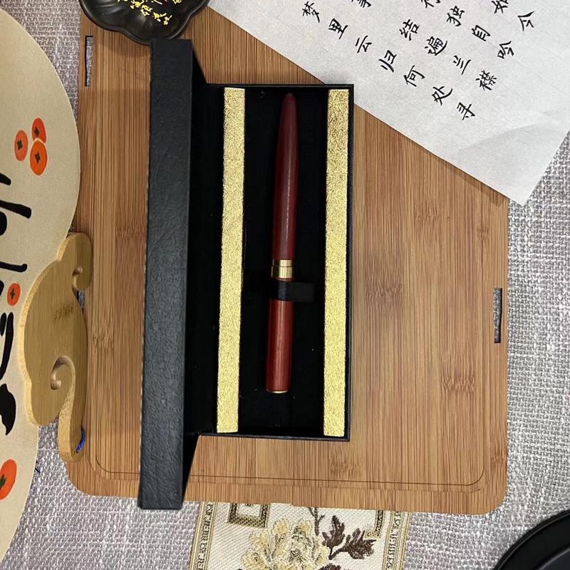 Luxury Fountain Pen Gift Box Set with Exquisite Flip-Top Packaging for Business Gifts