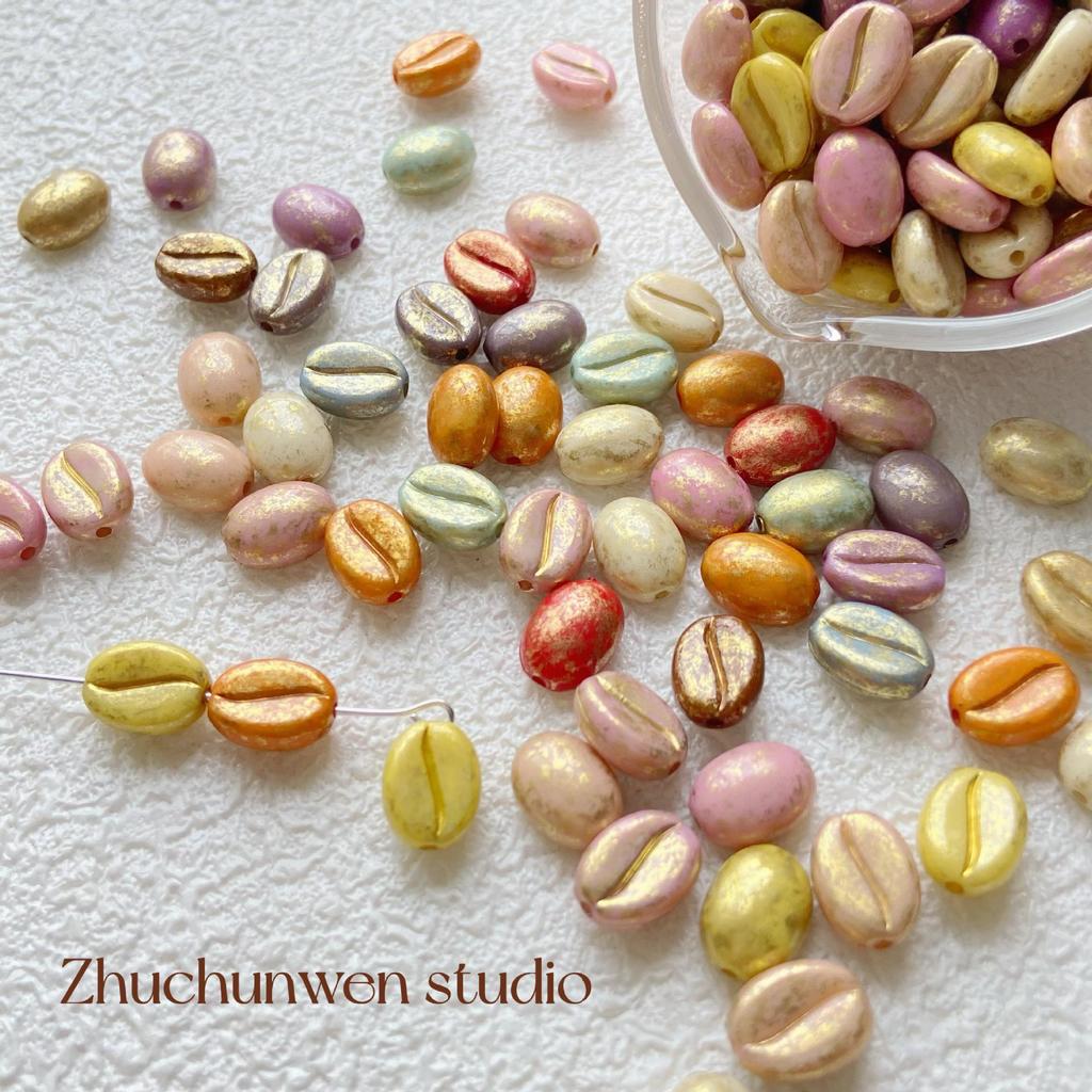 Acrylic Coffee Bean Beads for DIY Jewelry: Bracelets, Necklaces, Earrings
