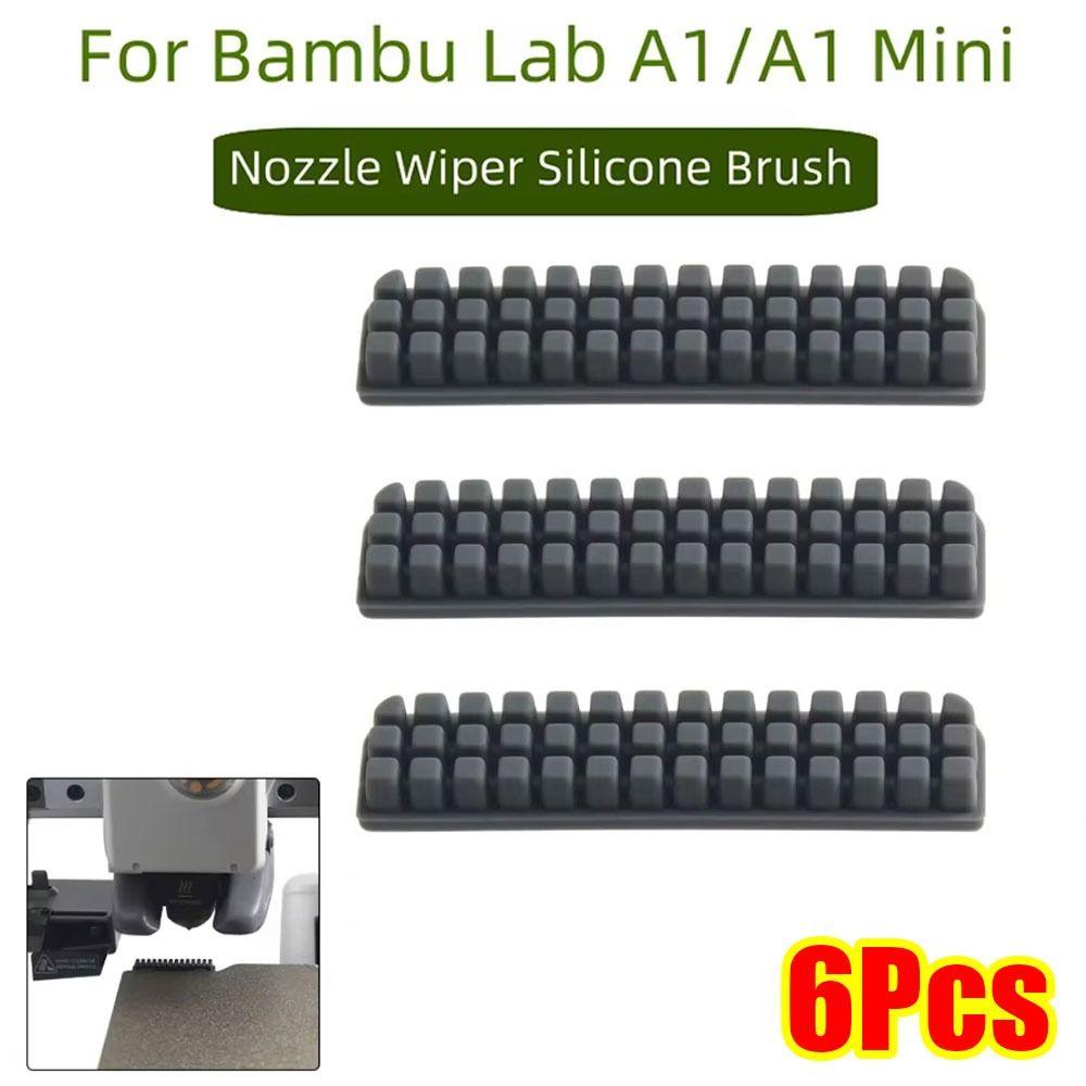 6Pcs Lab a1/A1 3D Printer Nozzle Brush Mini Wiper Printer Parts for Bambu Hotbed Mounted Scrubbers