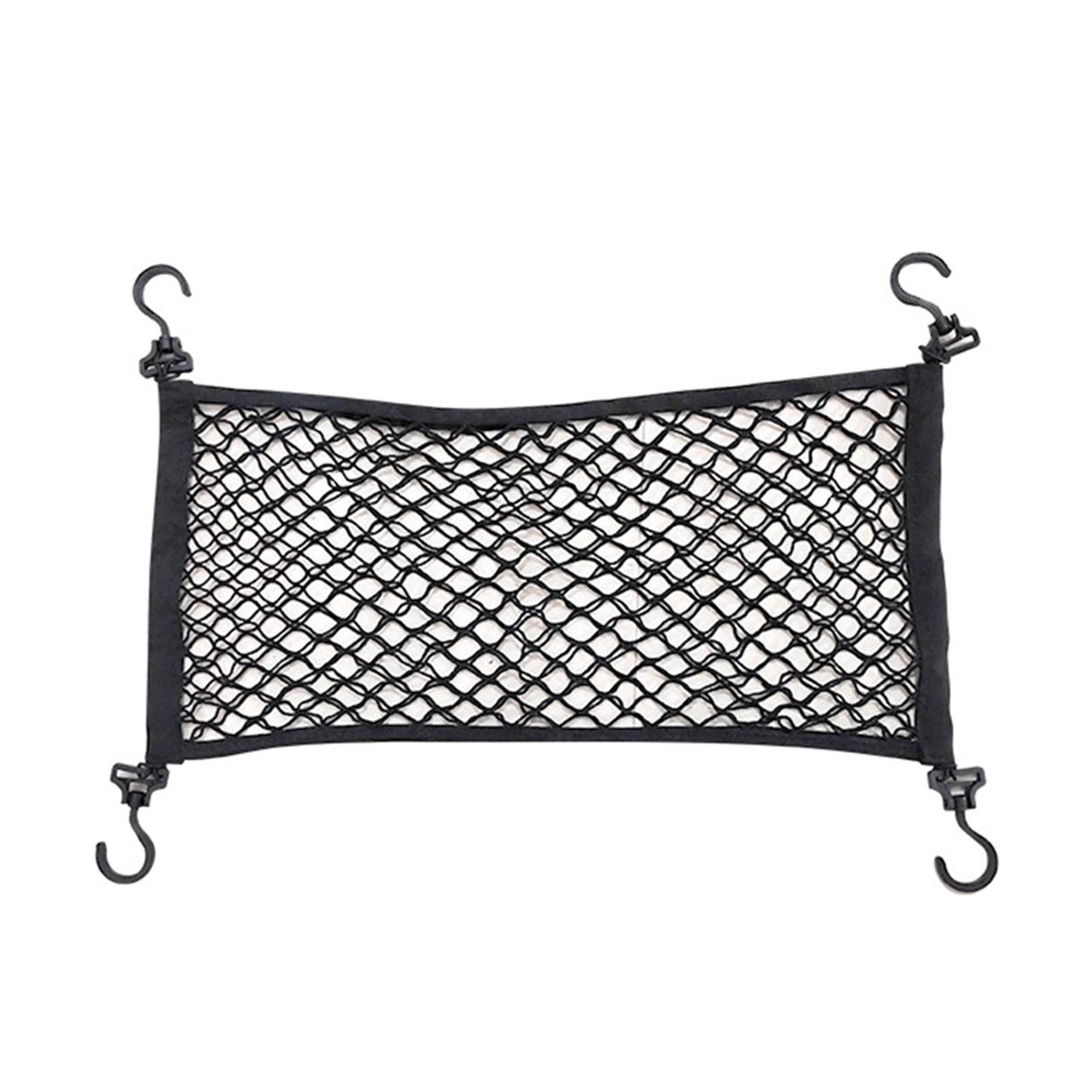 

Double Layer Car Storage Net Bag For Camp Cart - Durable Mesh Organizer For Stroller Trolley