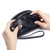 Wallet for Women Double Zipper Coin Purses Lightweight Portable Wristband Wallets Genuine Leather Change Organizer with 2 Zipper