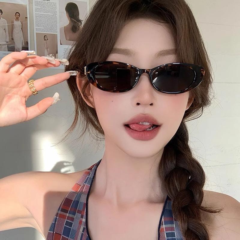 European and American Style Retro Small Frame Sunglasses for Women, High-end Feel, UV Protection Sunglasses