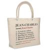 Beach Bag - PLANETEE - Jean-Charles Définition - Cotton - Large Capacity - Soft Cooler Bag