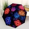 1pc Neon Flowers Automatic Open/close Folding Umbrella, Compact Portable Travel Umbrella,Cute Umbrella, Durable Construction yy250804092