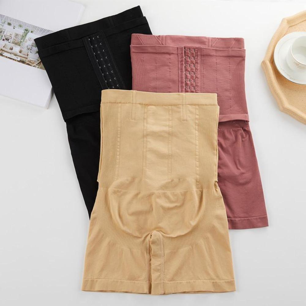 Buckle Postpartum Body Shaper High Waist Butt Lifting Briefs Slimming Underpants  Female