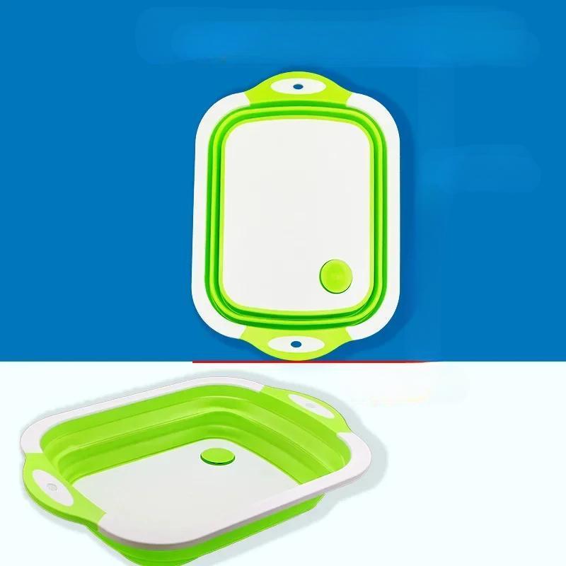 

Бытовая складная раковина, портативная раковина, ведро для ног, умывальник, пластиковая складная раковина, дорожные уличные походные раковины зелёный