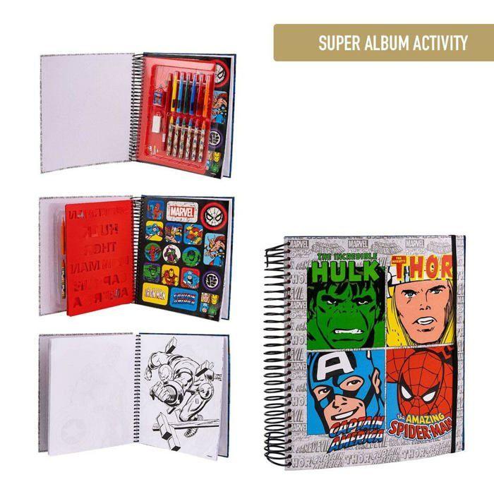 Omalovánky Marvel - CERDÁ - Šablony a samolepky - Kreativní sada - Španělský produkt
