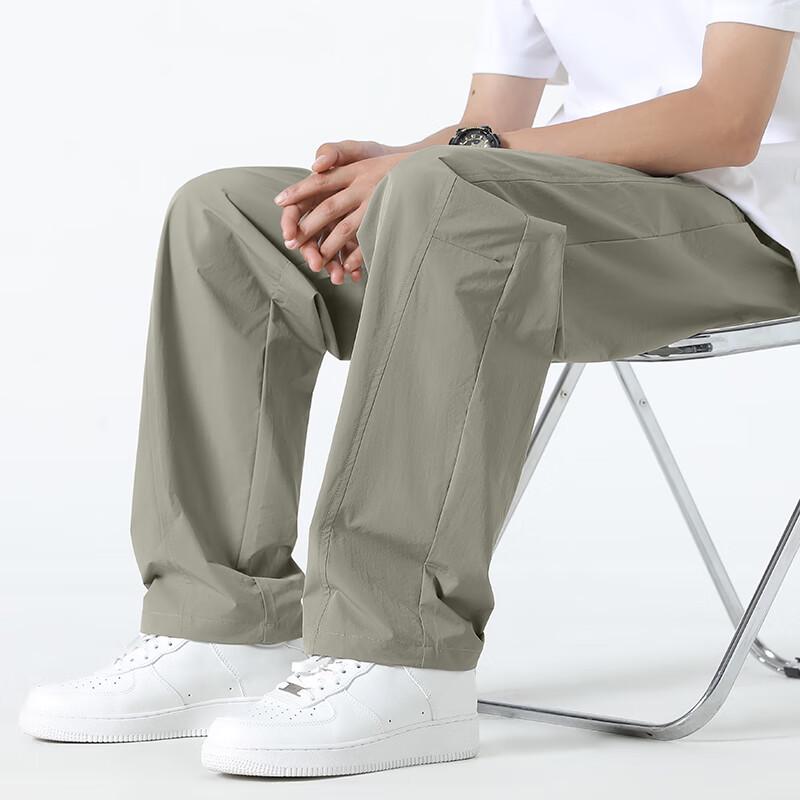 Men's Summer Curved Leg Mesh Casual Pants