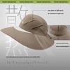 Beneunder Hydrogen Silver Black Glue Sun Hat