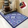 Anti-Slip Dish Drying Mat Super Absorbent Dish Drainer Rack Mats for Kitchen Counter Coffee Bar Mat Accessories for Countertop