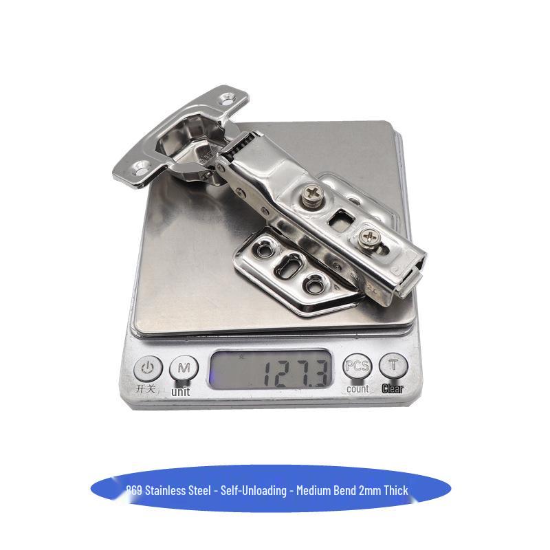 304 Stainless Steel Soft Close Hydraulic Cabinet Hinges - Thickened, Two-Stage Force for Furniture