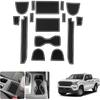 LUWU for 2025 2026 Frontier Accessories - for   2024 2025 2026 Nissan Frontier Pickup Truck Door Slot Mats Cup Holder ert Coaster Center Console
