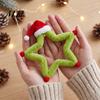Wall Window Decorations Christmas Star Ornament, Plush Iron Hanging Decor for Tree Art Ornaments Shop, Festive Holiday Pendant Home Party Fireplace