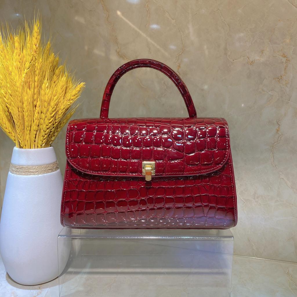 High-quality genuine leather women's bag genuine leather crocodile pattern fashion lady's bag