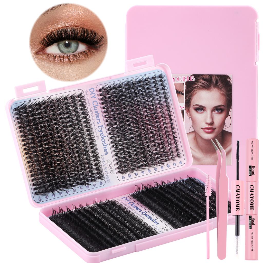 800 Clusters Of Single-Cluster False Eyelashes 9-16Mmdiy Natural Dense D-Song Self-Grafting