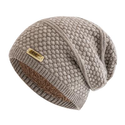 New Unisex Winter Hats Fashion Slouchy Beanie Hat Fleece Lined Warm Knitted Hats Men Women Ski Sports Beanie Cap