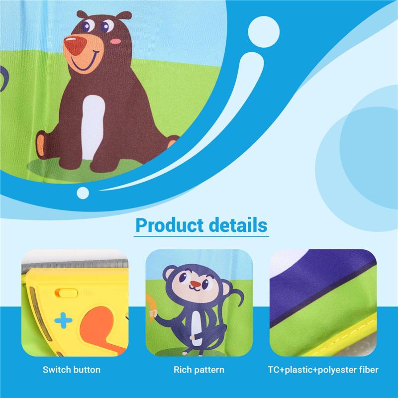 Music Game Mat Musical Piano Mat for Kids Floor Keyboard Dance Mat with 8 Animal Sounds Baby Mat Study Educational Toys