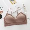 Strappy Seamless Women's Camisole Bandeau with Chest Pads