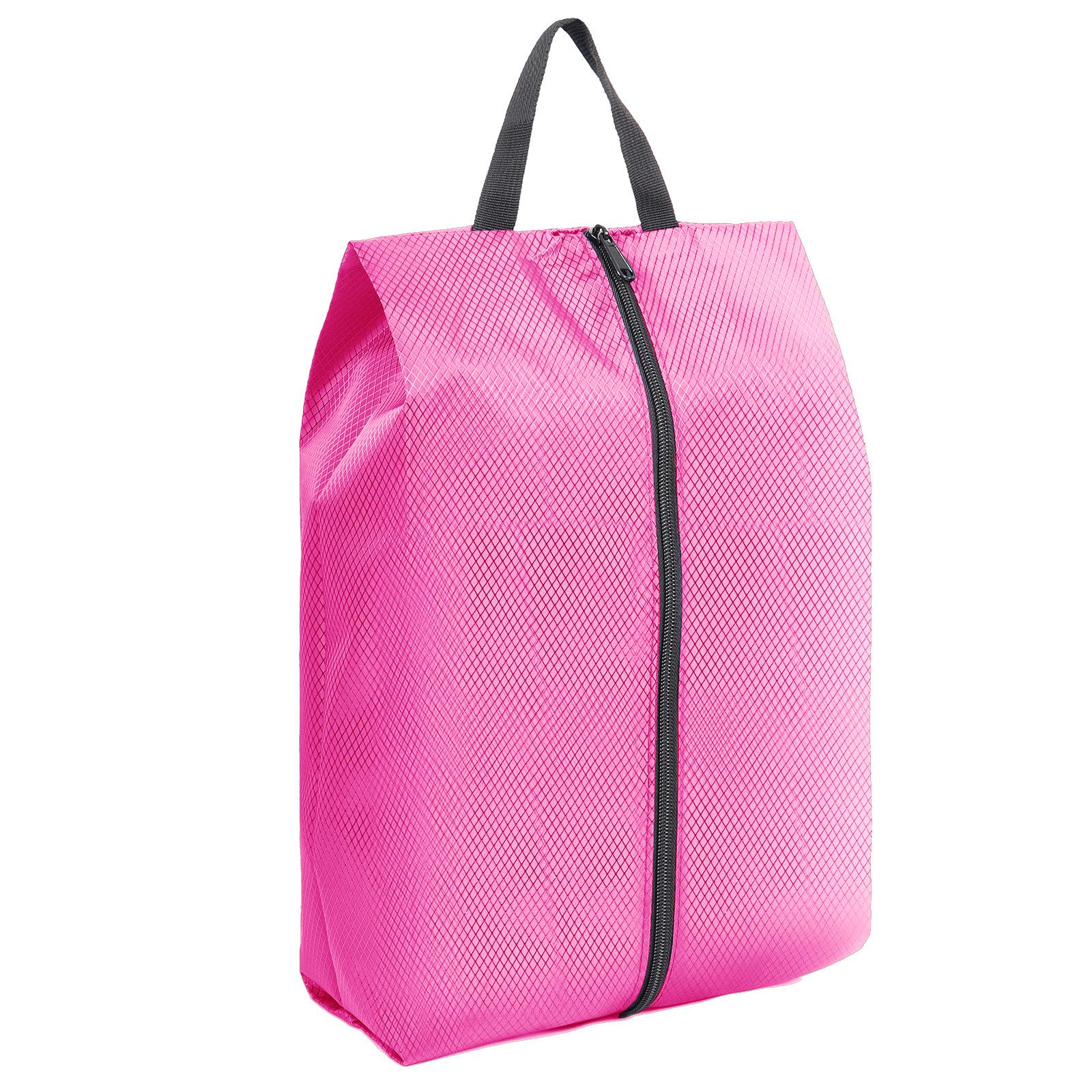 

Large Waterproof Dustproof Multi-Color Nylon Shoe Bag розовый