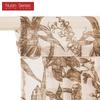 1 Stück Nuan Serie Retro High-End Perlenspitze Kante Bedruckt Transparenter Vorhangkopf für Küche Schlafzimmer Wohnzimmer Fensterdekoration