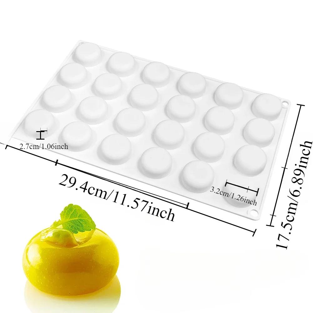 Semicircle Round Shaped Mousse Cake Silicone Molds For Baking DIY Chocolate Dessert Mold Pudding Jelly Kitchen Baking Tools