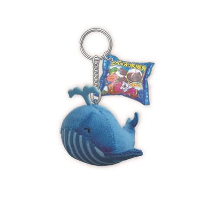 Tabekko Aquarium [Keychain] Plush KeyringWhale Ginbis H10.5 X W7.5 X D9.5cm 15339 Blue