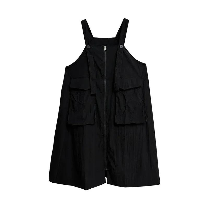 Xitao Solid Color Spaghetti Strap Female Dress HQQ2400