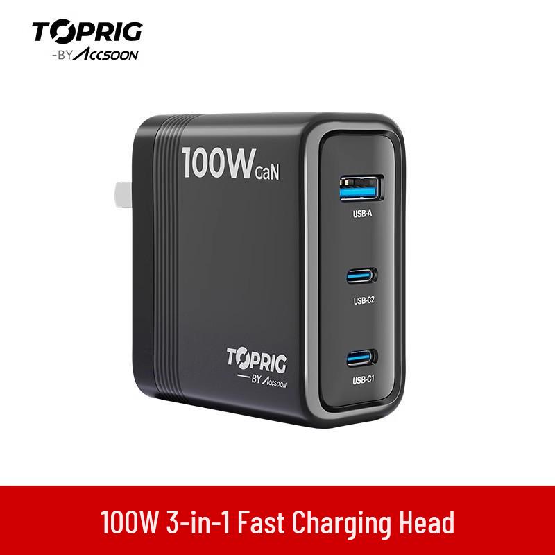 

To Xun TOPRIG LP-E6/E6NH 4-Way PD Fast Charger for Canon R7 Camera Battery