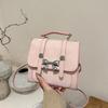 Schoolbag Fashion Korean Version Small Backpack Summer Versatile Small Fresh Multi-purpose Messenger Bag Small Square Bag Fried Street Japanese and 