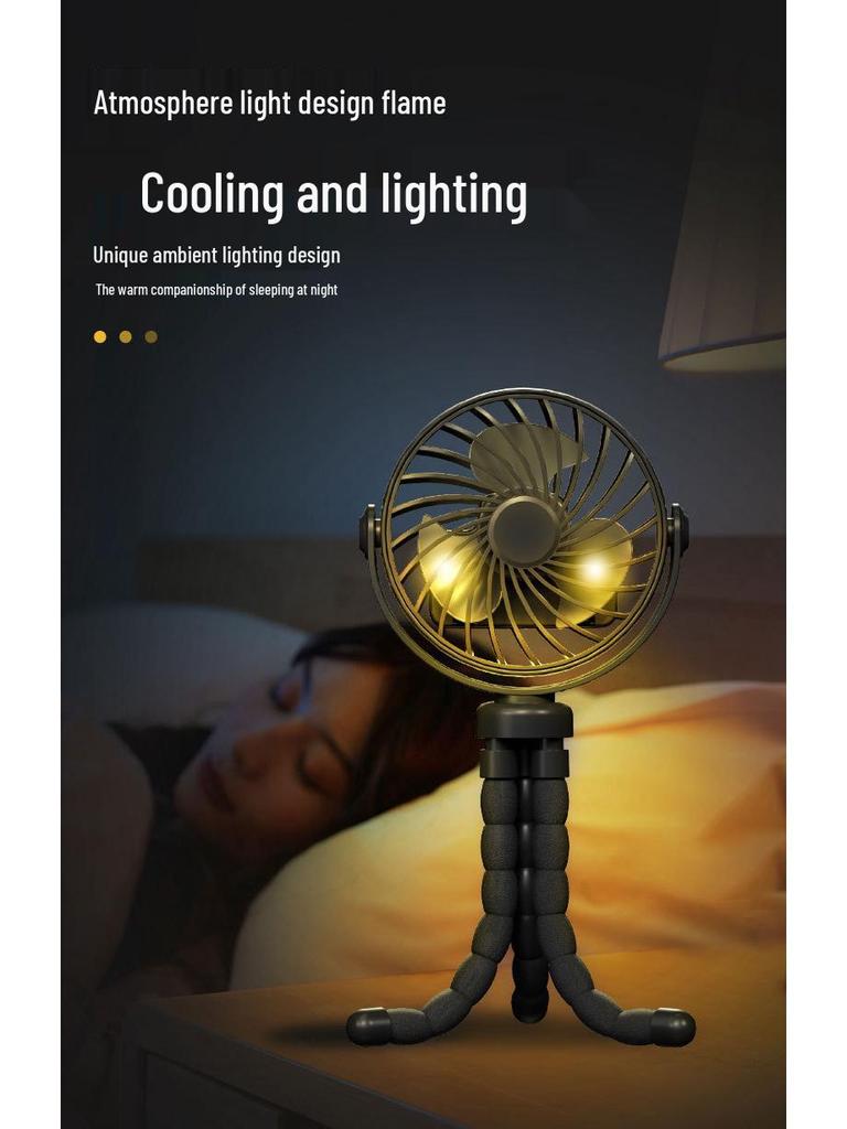 Octopus Portable Mini Handheld Fan for Stroller & Desktop
