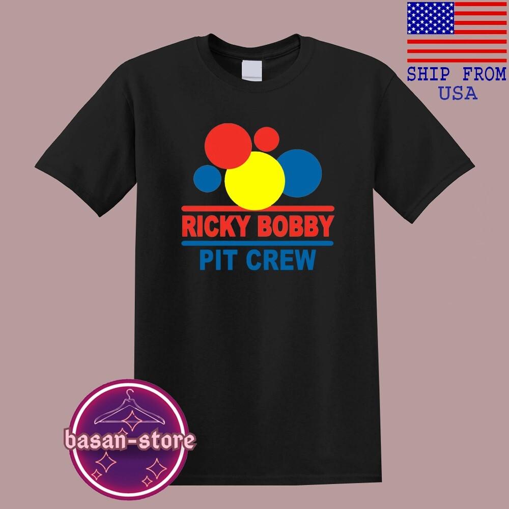 

Ricky Bobby Pit Crew Talladega Nights Men#039;s Black Size S5XL Unisex T-Shirt S
