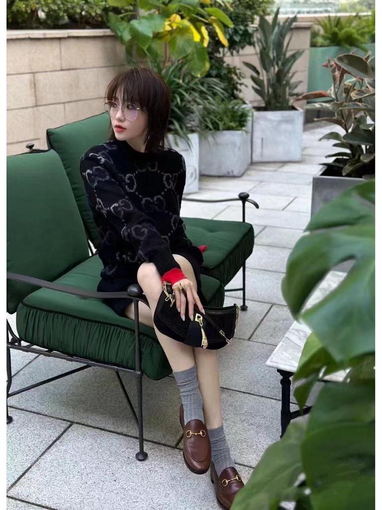 Men's Autumn/Winter Luxury G-Print Jacquard Knit Pullover Sweater