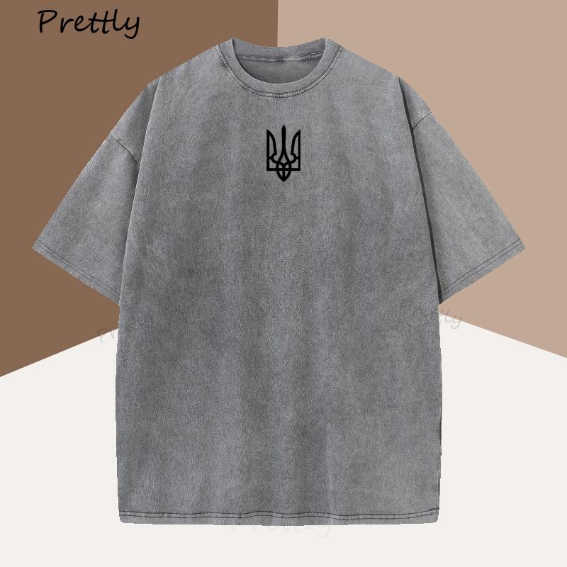 

Ukraine National Emblem Trend Iconic Tshirt Mens Ukrainian Flag Tshirt Retro Tshirt Ukraine National Emblem S