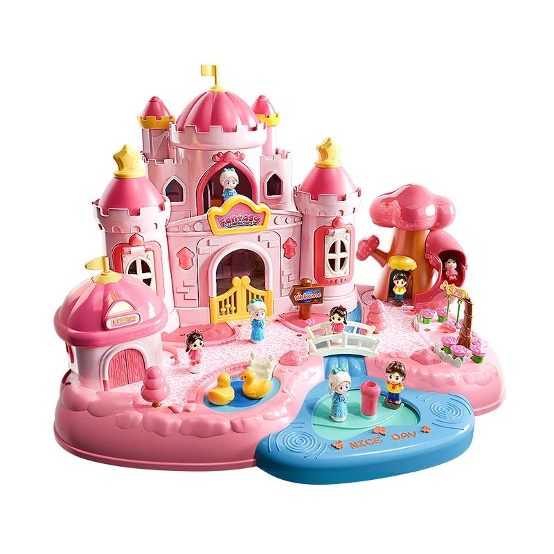 Children's Toy Magnetic Play House Assembling Family Toy Princess Castle Princess Modeling Puzzle Birthday Gift