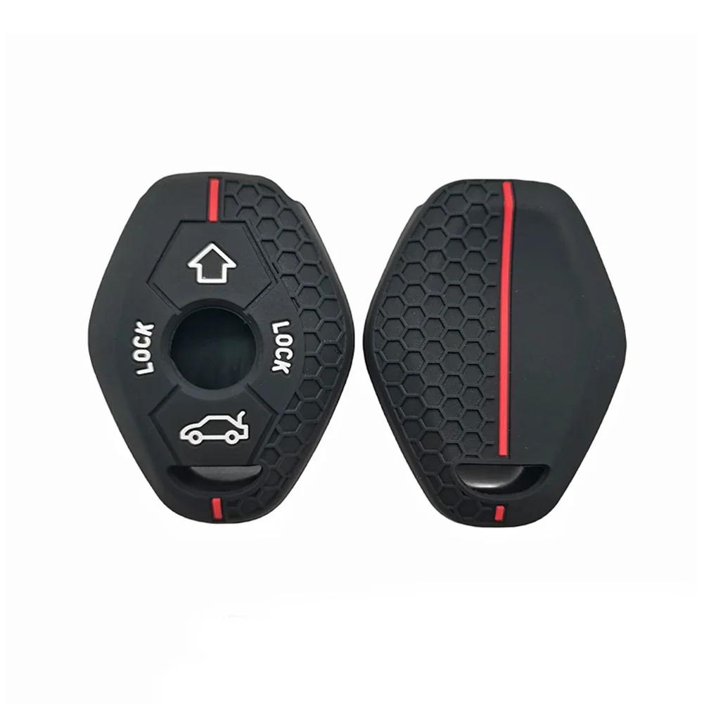 Silikon Fernbedienung Schlüsselhülle Für Bmw E46 E60 X5 E53 E63 E39 E38 X3 F83 Z3 Z4 M5 3 5 7 Serie 330i 325i Schlüsselhülle Autozubehör