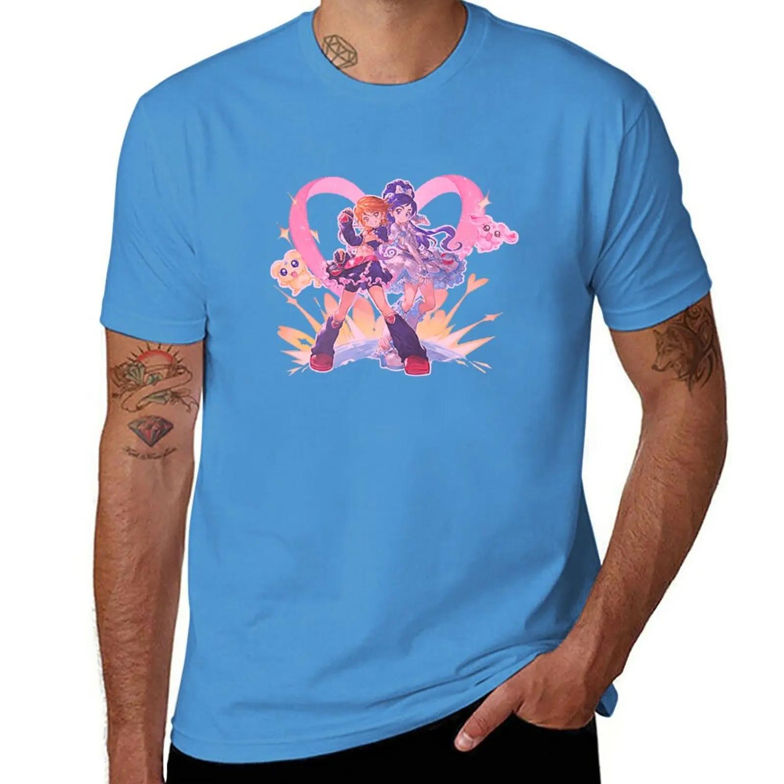 Новая футболка We are Pretty Cure тяжелая футболка смешная футболка одежда аниме Футболка футболки мужские S