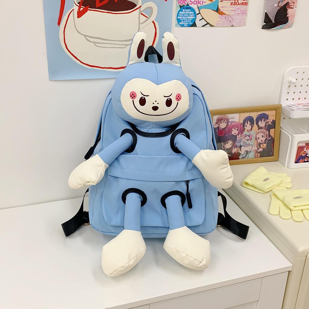 Schoolbag trendy brand autumn new cute cartoon doll backpack fashion college bag large capacity leisure travel bag