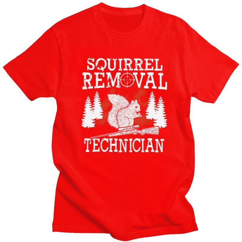 

Funny Hunting Lover Graphic Squirrel Hunters T Shirt for Men Pure Cotton Tshirt Casual Tees Tshirts S