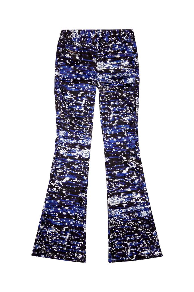 Diesel Women's P-STELLAR Pants, Size 42, Black/Ivory, A122080EPAE, 900A