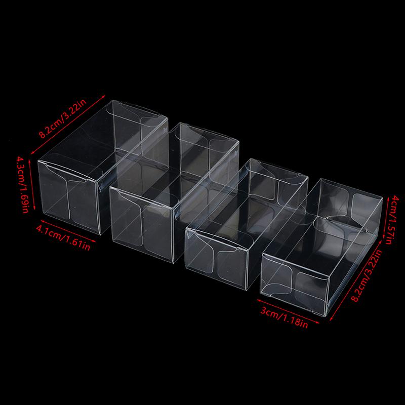 2/5Pcs 1:64 Car Model Display Box Transparent Protective Case Pvc Dust Cover Storage Holder