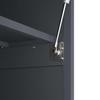 Wall Mounted Garage Cabinet with Gas Spring Door Anthracite