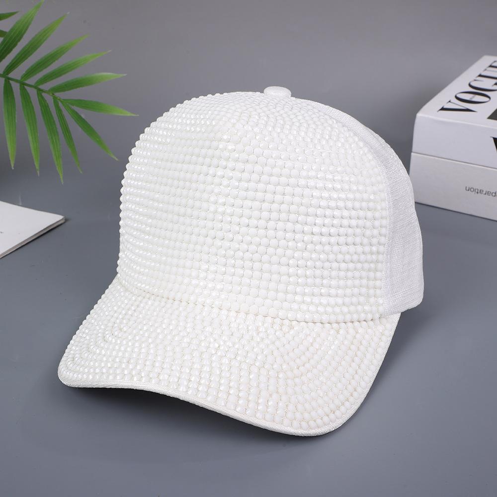 Summer Korean Version Colorful Rhinestone Baseball Cap For Women Sun Protection Sunshade Personality Full Diamond Cap For Men