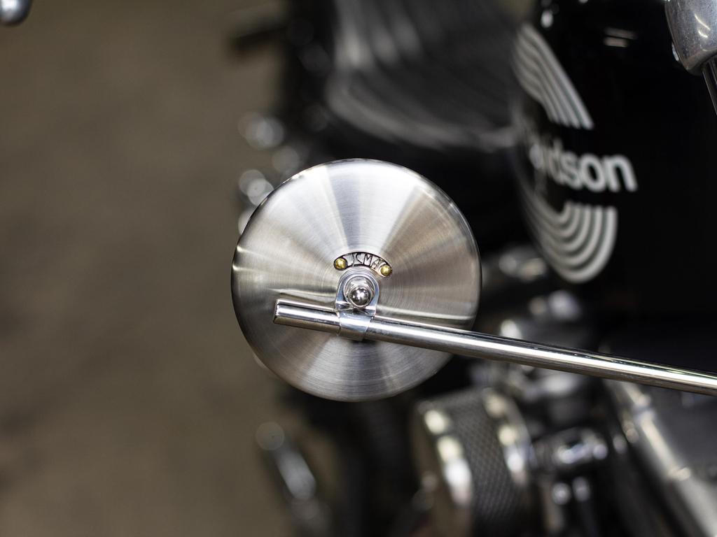 JCMA Mirror Hairline MOTOR ROCK 100 4. Nickel/Brass (Nickel Tag/Brass Rivet) (MR-HC058H)
