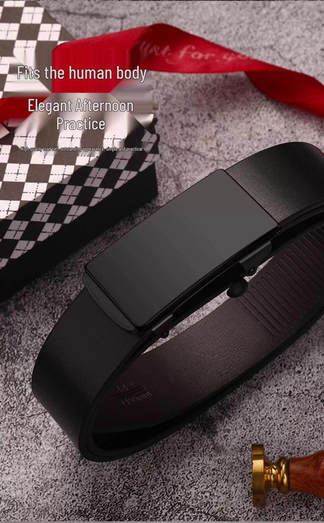 Trendy Men's Ratchet Belt: Versatile Business & Casual Style