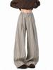Vintage Striped Wide-Leg Pants for Men & Women - Autumn Retro Casual Style