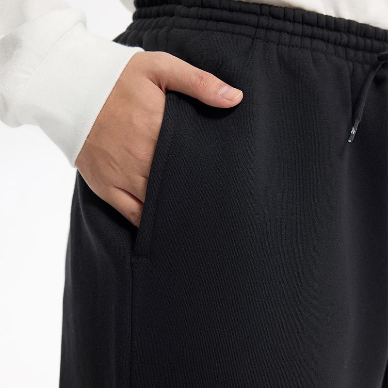 Reebok Casual Fashion Versatile Comfortable Knitted Sports Pants Unisex bottoms Black 24FRM613UGH0
