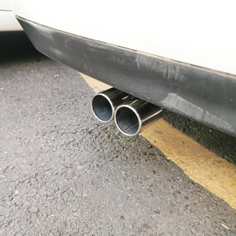 Muffler Tips For VW Golf 4 Bora Jetta Car Exhaust Tail Pipe Dual Pipes Stainless Steel Exhaust Tailpipes